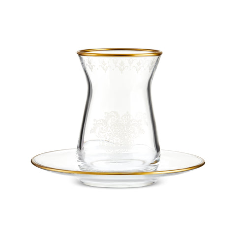 Karaca Gent 12-Piece Tea Set for 6 People