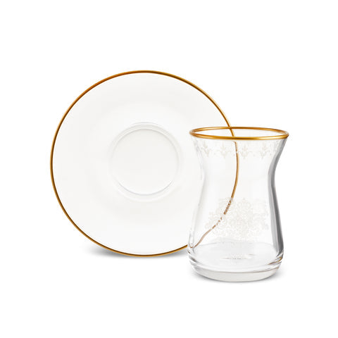 Karaca Gent 12-Piece Tea Set for 6 People