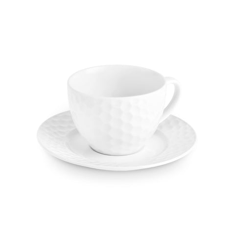 Karaca Nora Embossed Tea Cup Set for 6 People, 220 ml