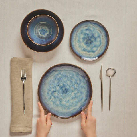 Karaca Leia Reactief 24-delige Serviesset voor 6 Personen