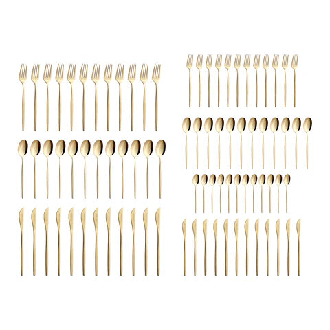 Karaca Camille Bestekset voor 12 personen, 84-delig