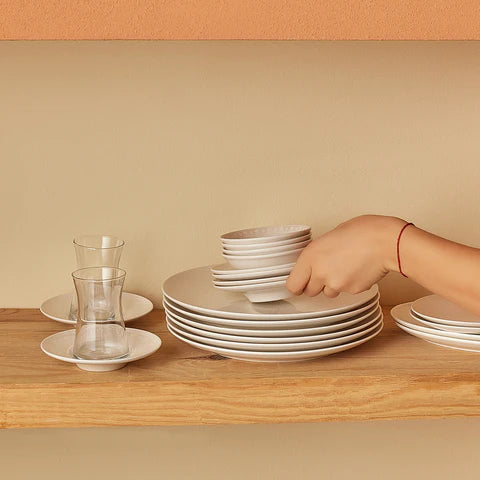 Karaca Artiste 20-Piece Breakfast Set, White