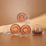 Karaca Juliet Mocha Mousse 12-delige Theeglazenset voor 6 Personen, 170 ml