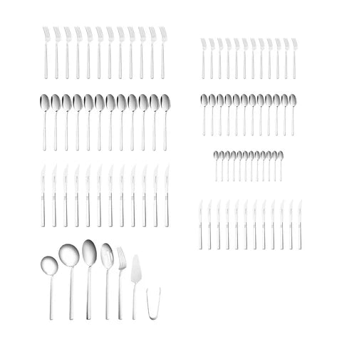 Karaca Nil Elegance 91-Delig Bestekset Voor 12 Personen