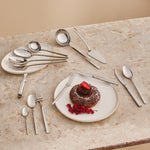 Karaca Nil 91-Piece Stainless Steel Cutlery Set with Serving Set, Silver