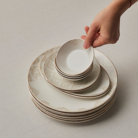 Karaca Siena 20-Piece Breakfast Set, White