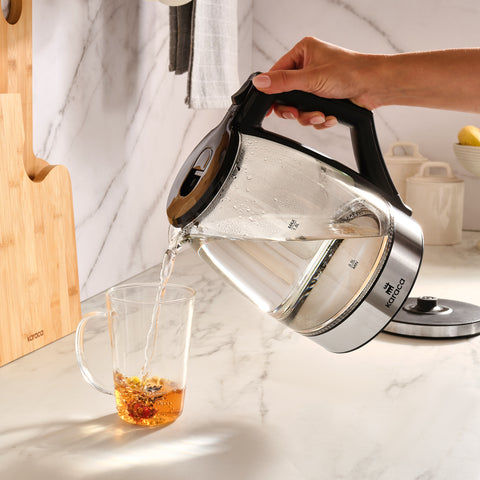 Karaca Glacia Glass Kettle, 2200W, 1.8L, Clear