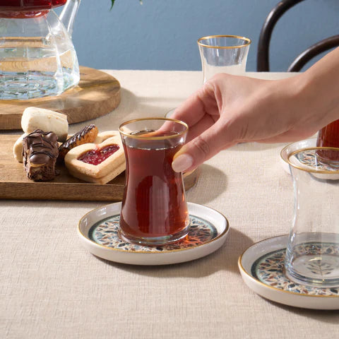 Karaca Clara 12-Piece Tea Set For 6 Persons