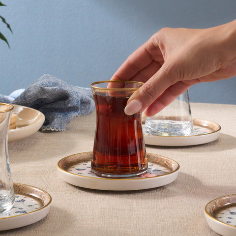 Karaca Elena 12-delige Theeset voor 6 Personen