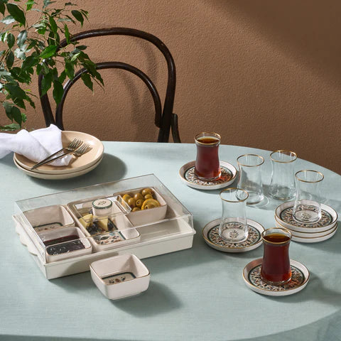 Karaca Clara 12-Piece Tea Set For 6 Persons