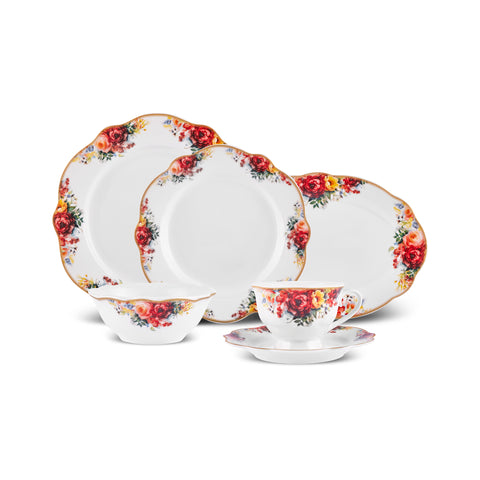 Karaca Forever Bone Amarose 26-delig Ontbijtset