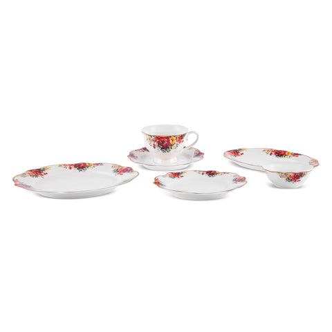 Karaca Forever Bone Amarose 26-delig Ontbijtset