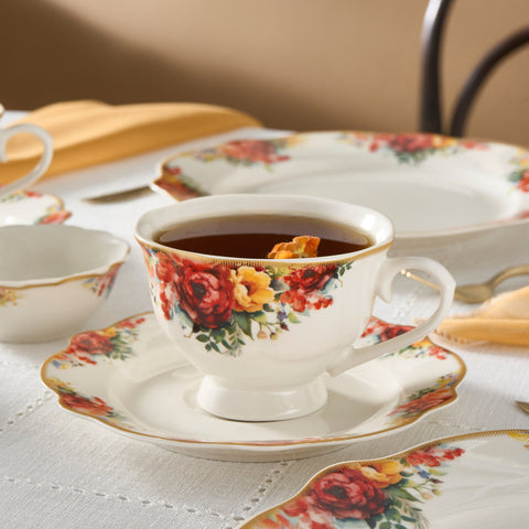 Karaca Forever Bone Amarose 26-delig Ontbijtset