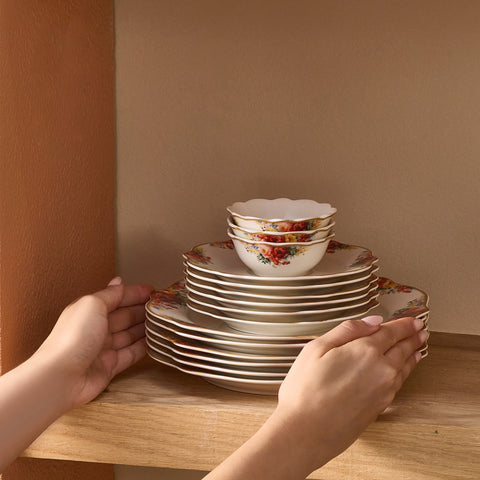 Karaca Forever Bone Amarose 26-delig Ontbijtset