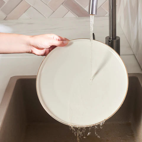 Karaca Stream Bone Meridian Serviesset, 24-delig, voor 6 Personen, Goud