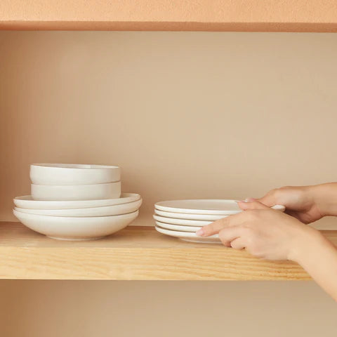 Karaca Stream Bone Meridian Serviesset, 24-delig, voor 6 Personen, Goud