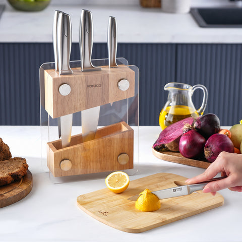 Karaca Meister Hamburg 6-Piece Knife Set with Stand
