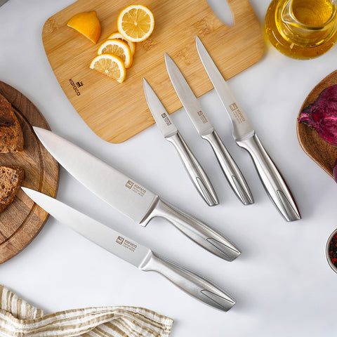 Karaca Meister Hamburg 6-Piece Knife Set with Stand