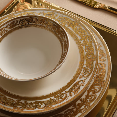 Karaca Elegance Bone Isola 24-Delig Serviesset Voor 6 Personen, Multicolor