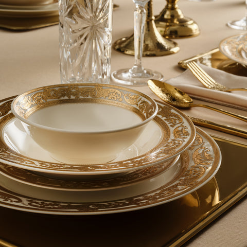 Karaca Elegance Bone Isola 24-Delig Serviesset Voor 6 Personen, Multicolor