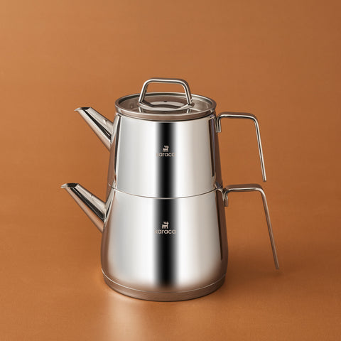 Karaca Steelina Teapot Set