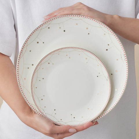 Karaca New Year Elegance Bone Festival 24-delige serviesset voor 6 personen