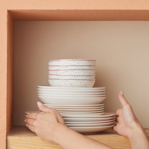 Karaca New Year Elegance Bone Festival 24-delige serviesset voor 6 personen