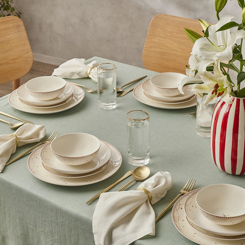 Karaca New Year Elegance Bone Festival 24-delige serviesset voor 6 personen