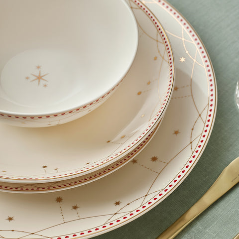 Karaca New Year Elegance Bone Festival 24-delige serviesset voor 6 personen