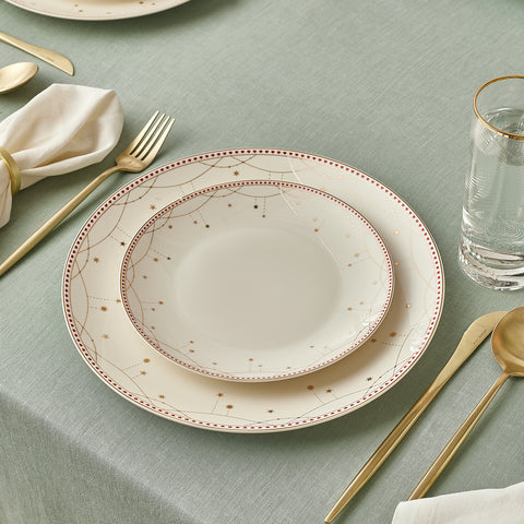 Karaca New Year Elegance Bone Festival 24-delige serviesset voor 6 personen