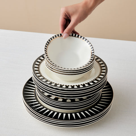 Karaca Elegance Bone Helsinki 24-delige serviesset voor 6 personen