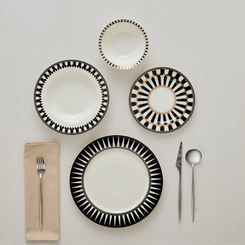Karaca Elegance Bone Helsinki 24-delige serviesset voor 6 personen