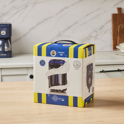 Karaca x Fenerbahçe Licensed Hatır Hüps Turkish Coffee Machine with Milk Function and Anthem Feature