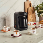 Karaca x Galatasaray Licensed Hatır Hüps Turkish Coffee Machine with Milk Function and Anthem Feature