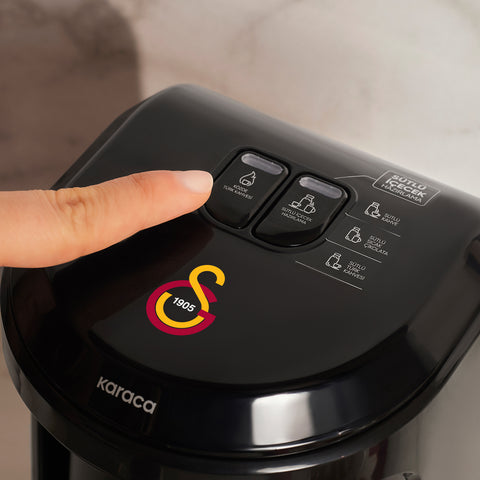 Karaca x Galatasaray Licensed Hatır Hüps Turkish Coffee Machine with Milk Function and Anthem Feature