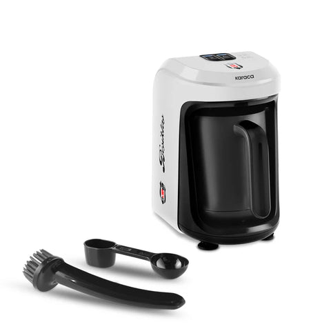 Karaca x Beşiktaş Licensed Hatır Hüps Turkish Coffee Machine with Milk Function and Anthem Feature