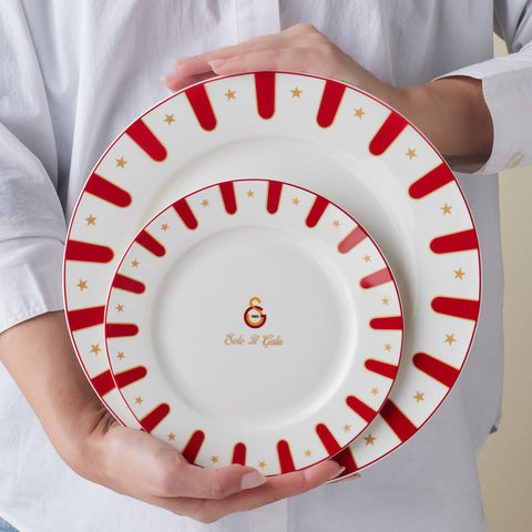 Karaca x Galatasaray Gelicentieerde Forever Bone 24-delige Serviesset voor 6 Personen