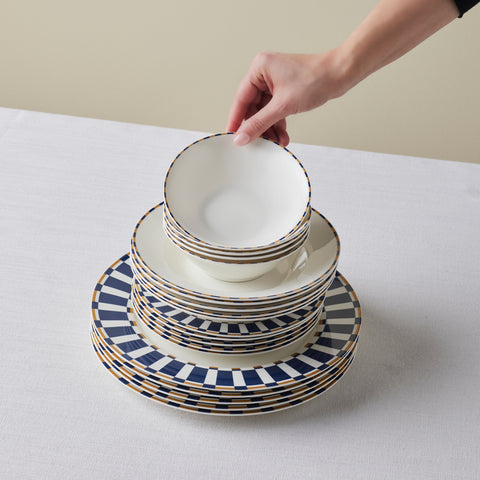 Karaca x Fenerbahçe Licensed Forever Bone 24-Piece Dinner Set for 6 People