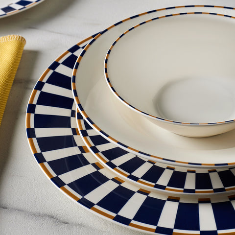Karaca x Fenerbahçe Licensed Forever Bone 24-Piece Dinner Set for 6 People