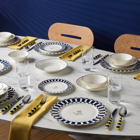 Karaca x Fenerbahçe Licensed Forever Bone 24-Piece Dinner Set for 6 People