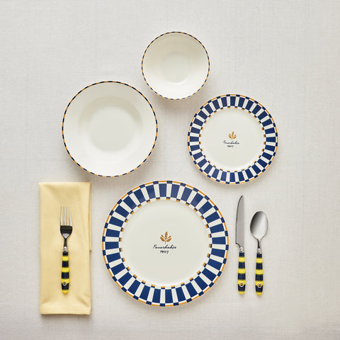 Karaca x Fenerbahçe Licensed Forever Bone 24-Piece Dinner Set for 6 People
