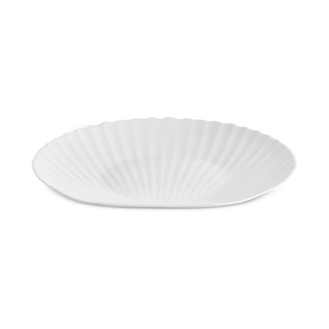 Karaca White Shell Opal Glass Dinnerware Set, 18-Piece, for 6 People