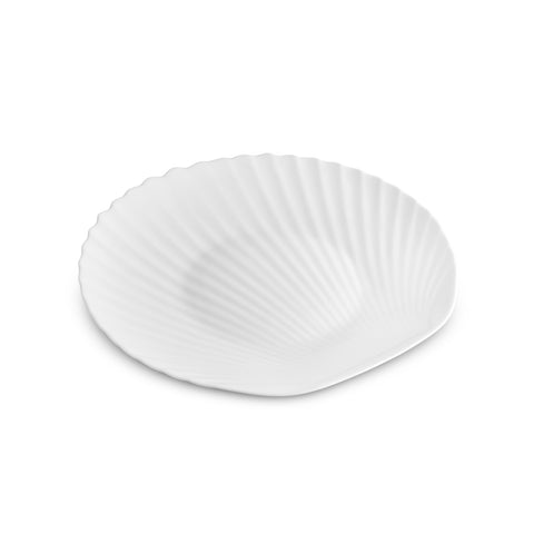 Karaca White Shell Opal Glass Dinnerware Set, 18-Piece, for 6 People