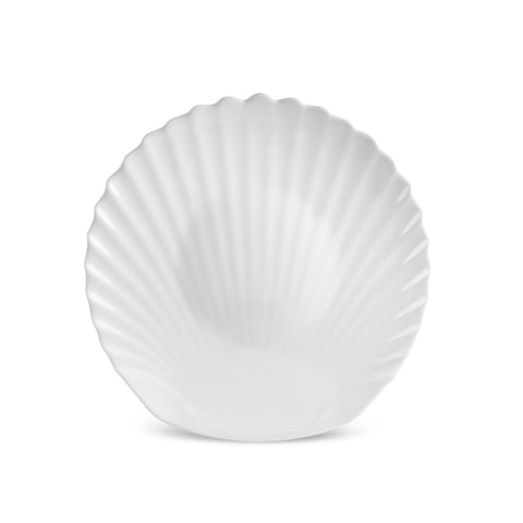Karaca White Shell Opal Glass Dinnerware Set, 18-Piece, for 6 People