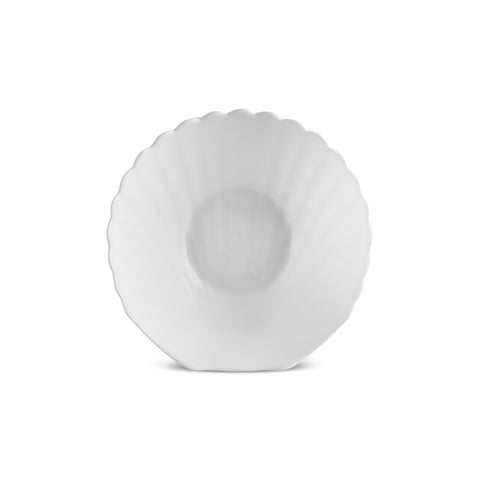 Karaca White Shell Opal Glass Dinnerware Set, 18-Piece, for 6 People