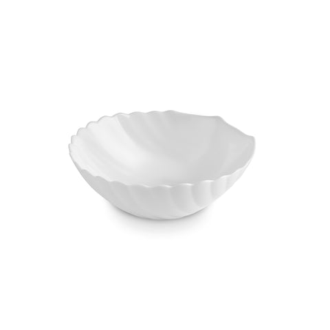 Karaca White Shell Opal Glass Dinnerware Set, 18-Piece, for 6 People