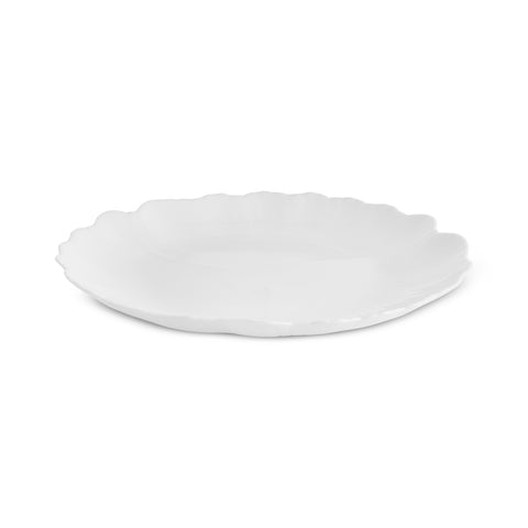 Karaca White Flower 18-Piece Opal Glass Dinnerware Set for 6 People