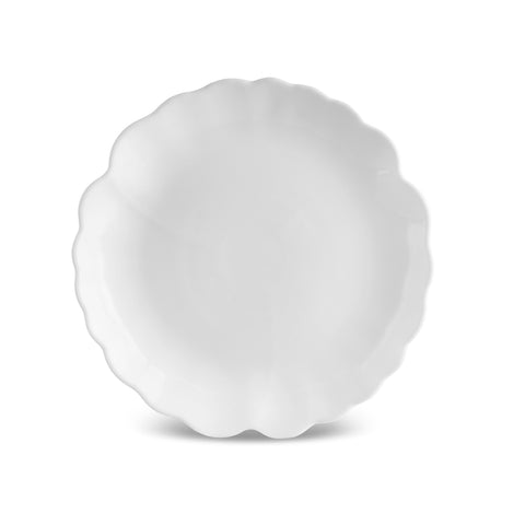 Karaca White Flower 18-Piece Opal Glass Dinnerware Set for 6 People