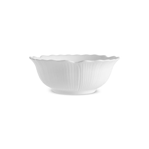 Karaca White Flower 18-Piece Opal Glass Dinnerware Set for 6 People