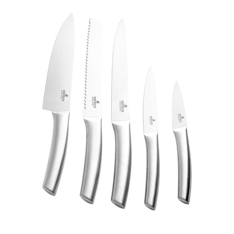 Karaca Venüs 6-Piece Knife Set in Glass Block